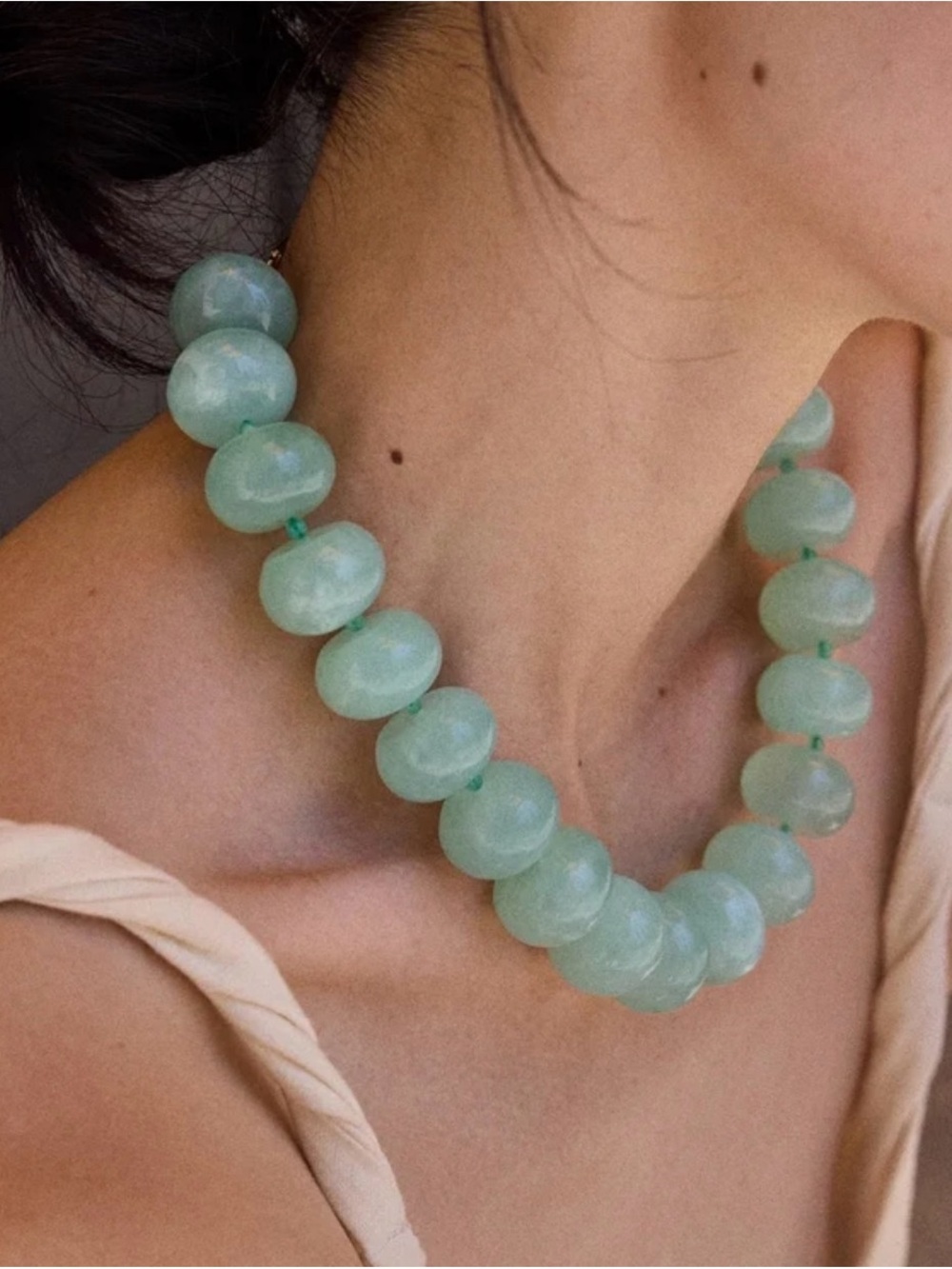 Joan Semi-Precious Necklace — Jade